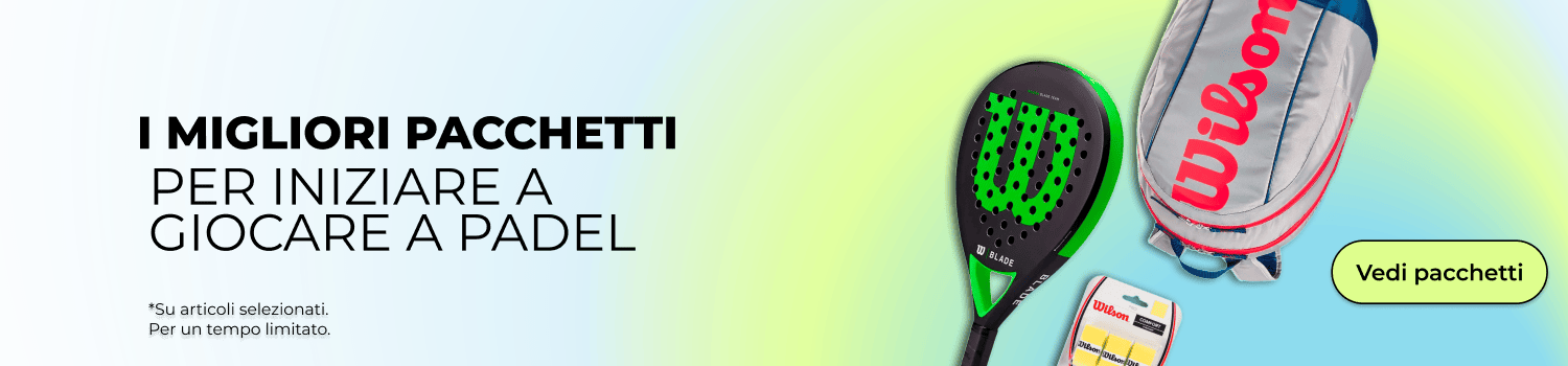 I MIGLIORI PACCHETTI PER INIZIARE A GIOCARE A PADEL